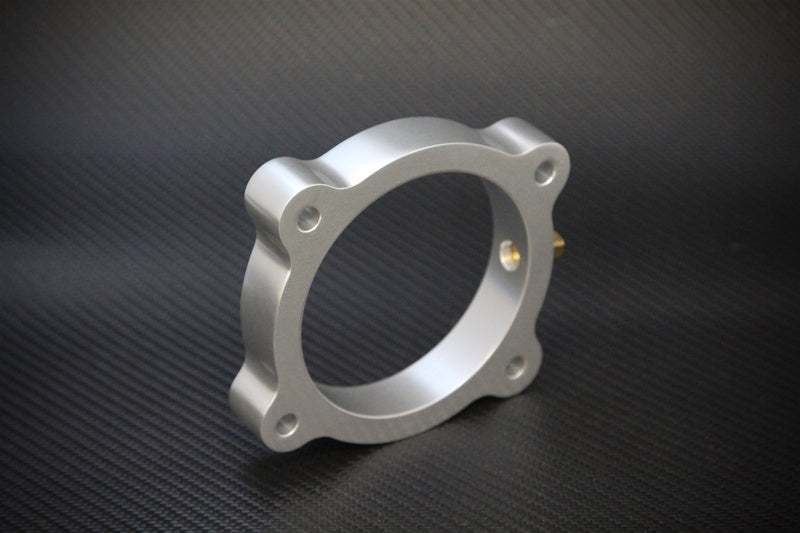 Torque Solution Throttle Body Spacer (Silver): Hyundai Genesis V6 3.8L 2013+ Throttle Body Spacers Torque Solution
