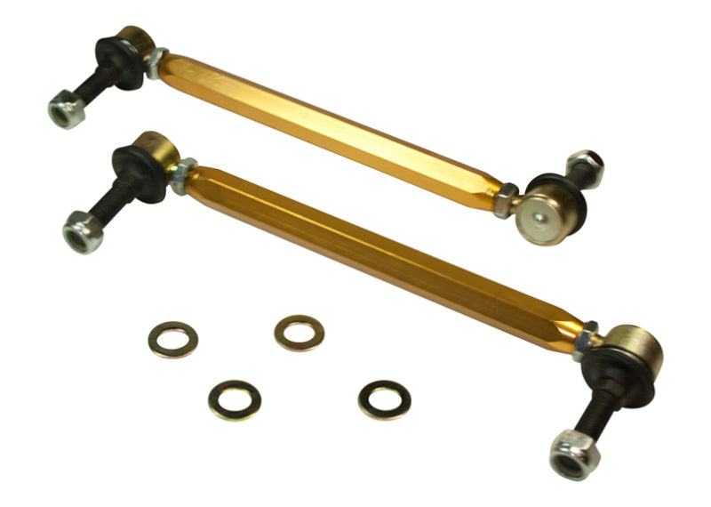 Whiteline Universal Sway Bar - Link Assembly Heavy Duty Adjustable Steel Ball Sway Bar Endlinks Whiteline