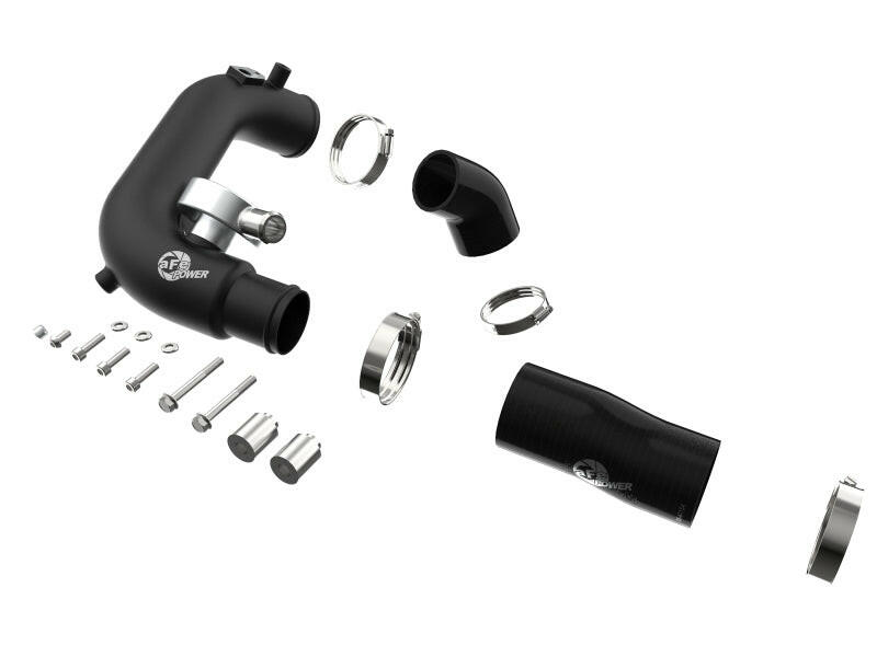 aFe BladeRunner 2 1/2in Intercooler Hot Side Charge Pipe 18-21 Jeep Wrangler JL L4-2.0L (t) - Black Intercoolers aFe