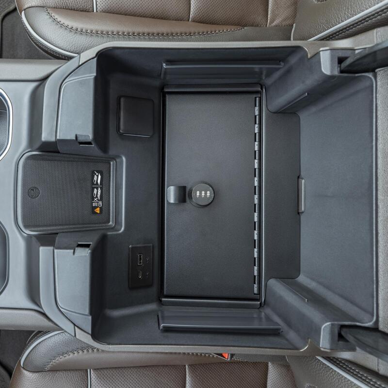 Tuffy Console Safe W/ Combo Lock For Chevrolet Silverado W/ Wireless Charging Pad Console Cargo Boxes & Bags Tuffy Products