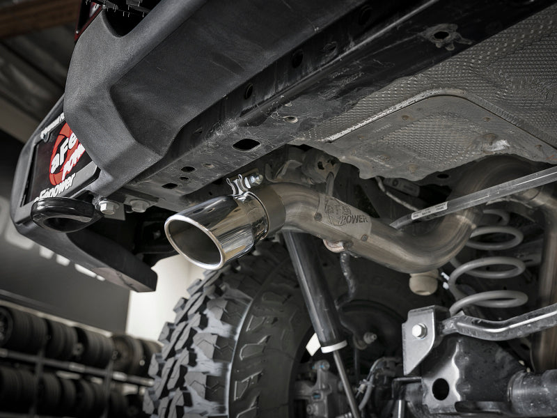 aFe MACH Force-Xp 2.5in 409SS Axle-Back Hi-Tuck Exh Sys w/ Pol Tip 18-20 Jeep Wrangler (JL) V6 3.6L Axle Back aFe