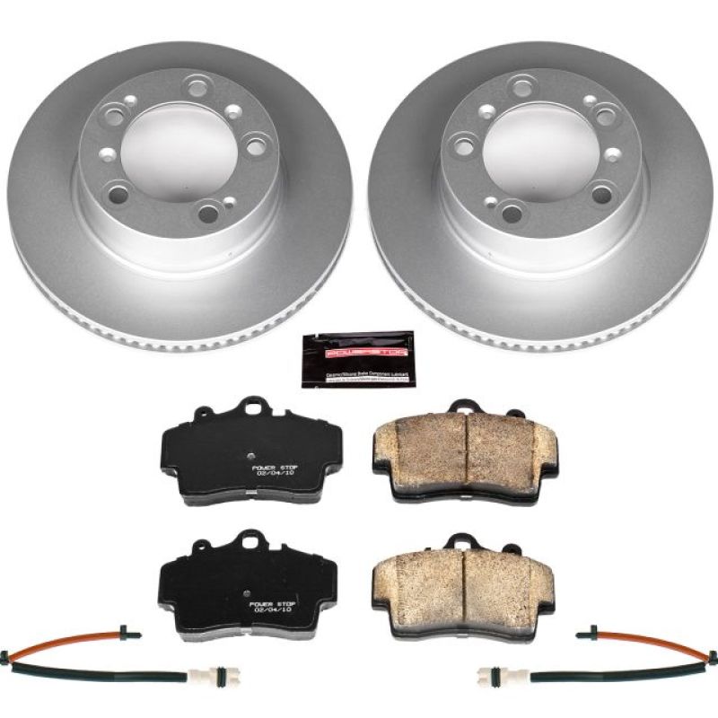 Power Stop 97-04 Porsche Boxster Front Z23 Evolution Sport Coated Brake Kit Brake Kits - Performance D&S PowerStop
