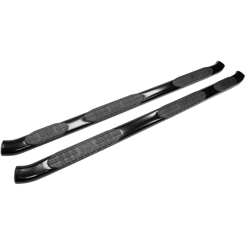 Westin 2007-2018 Toyota Tundra D-Cab (6.5 ft Bed) PRO TRAXX 5 WTW Oval Nerf Step Bars - Black Nerf Bars Westin