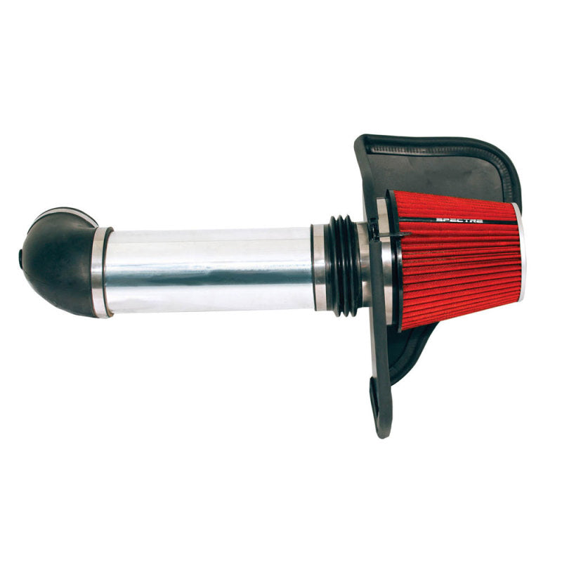 Spectre 05-10 Chrysler 300C V8-5.7/6.1L F/I Air Intake Kit - Polished w/Red Filter Cold Air Intakes Spectre