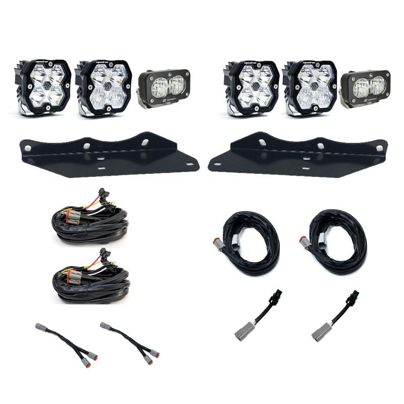 Baja Designs 17-20 Ford Raptor Squadron Sport 2.0/S2 Fog Pocket Kit (Multi Patterns) - Clear Fog Lights Baja Designs