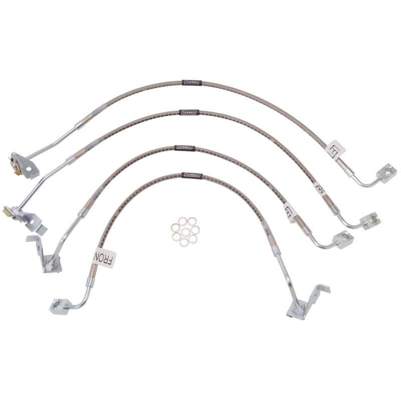 Russell Performance 07-08 Jeep Wrangler JK with 6in Lift Brake Line Kit Brake Line Kits Russell