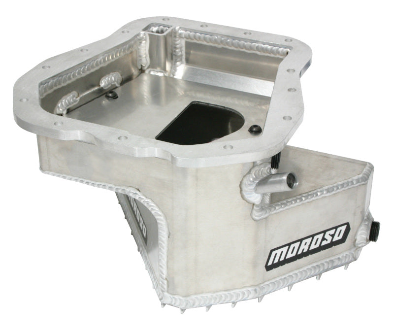 Moroso Subaru EJ20/EJ22/EJ25 Road Race Baffled Wet Sump 5qt .125in Thick Aluminum Oil Pan Oil Pans Moroso