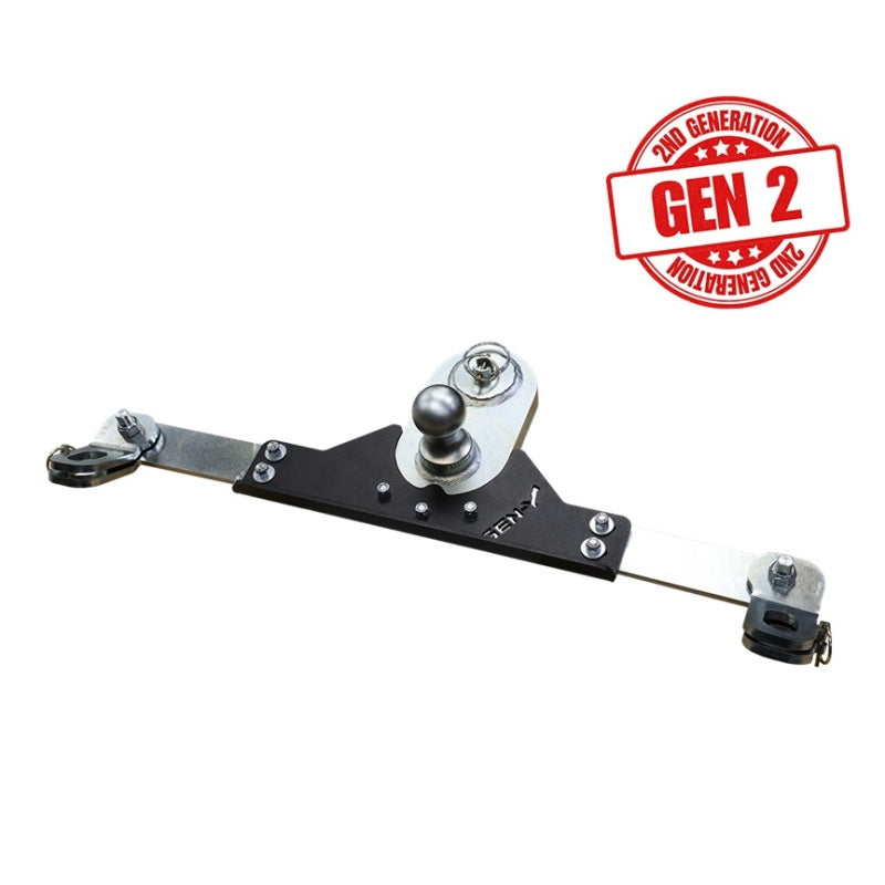 Gen-Y Dodge/RAM GoosePuck II 5in Offset Ball Puck Mount & 25K Towing w/Safety Chain Anchors Hitch Ball Mounts GEN-Y Hitch