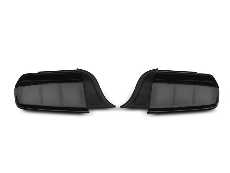 Raxiom 15-22 Ford Mustang Profile LED Tail Lights - Gloss Black Housing (Smoked Lens) Tail Lights Raxiom