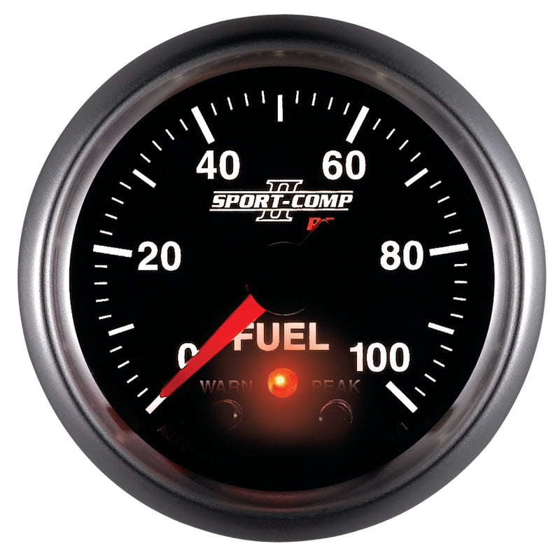 Autometer Sport-Comp II 52mm 0-100 PSI Fuel Pressure Gauge Gauges AutoMeter