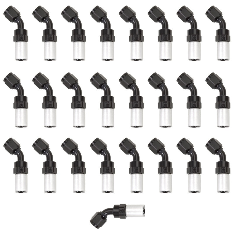 Russell Performance -4 AN Proclassic Crimp 45 Degree End (O.D. 0.450) (Qty. 25) Fittings Russell