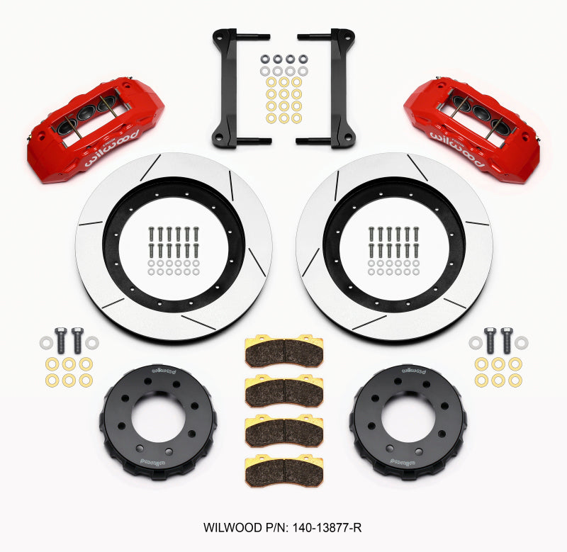 Wilwood TX6R Front Kit 16.00in Red 1999-2010 GM H2 Truck/SUV 2500 Big Brake Kits Wilwood
