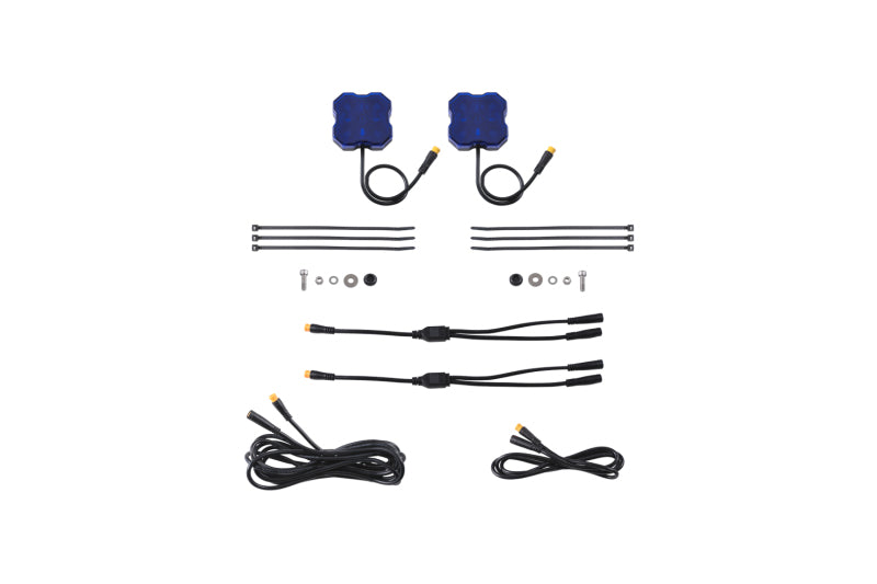 Diode Dynamics Stage Series Single Color LED Rock Light - Blue M8 (2-pack) Light Accessories and Wiring Diode Dynamics