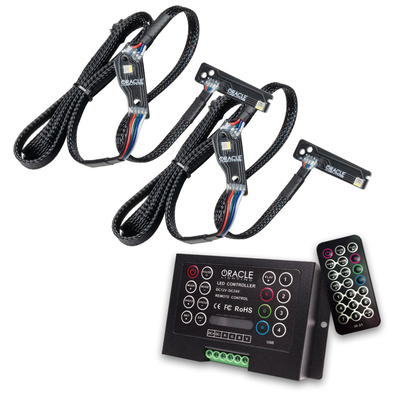 Oracle 1521 Nissan GTR RGB+W (Lightning Bolt) Headlight DRL Upgrade Kit ColorSHIFT 2 Headlights ORACLE Lighting