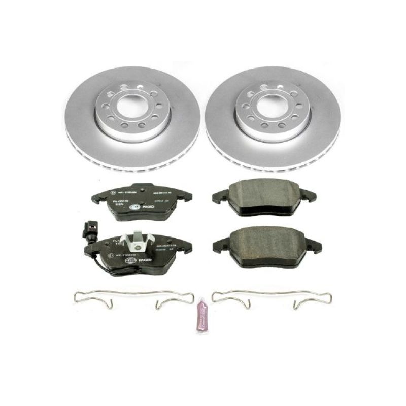 Power Stop 10-12 Audi A3 Front Euro-Stop Brake Kit Brake Kits - OE PowerStop