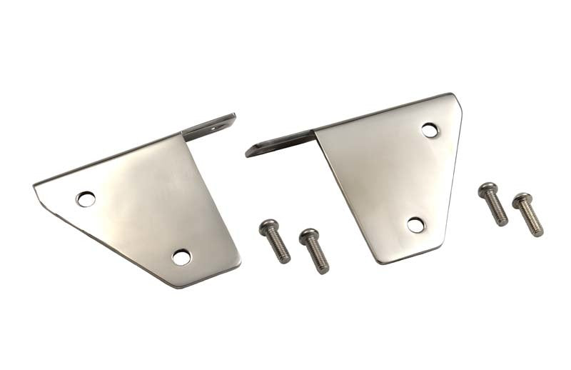 Kentrol 76-95 Jeep CJ/Wrangler YJ Spot Light Bracket Pair - Polished Silver Brackets Kentrol