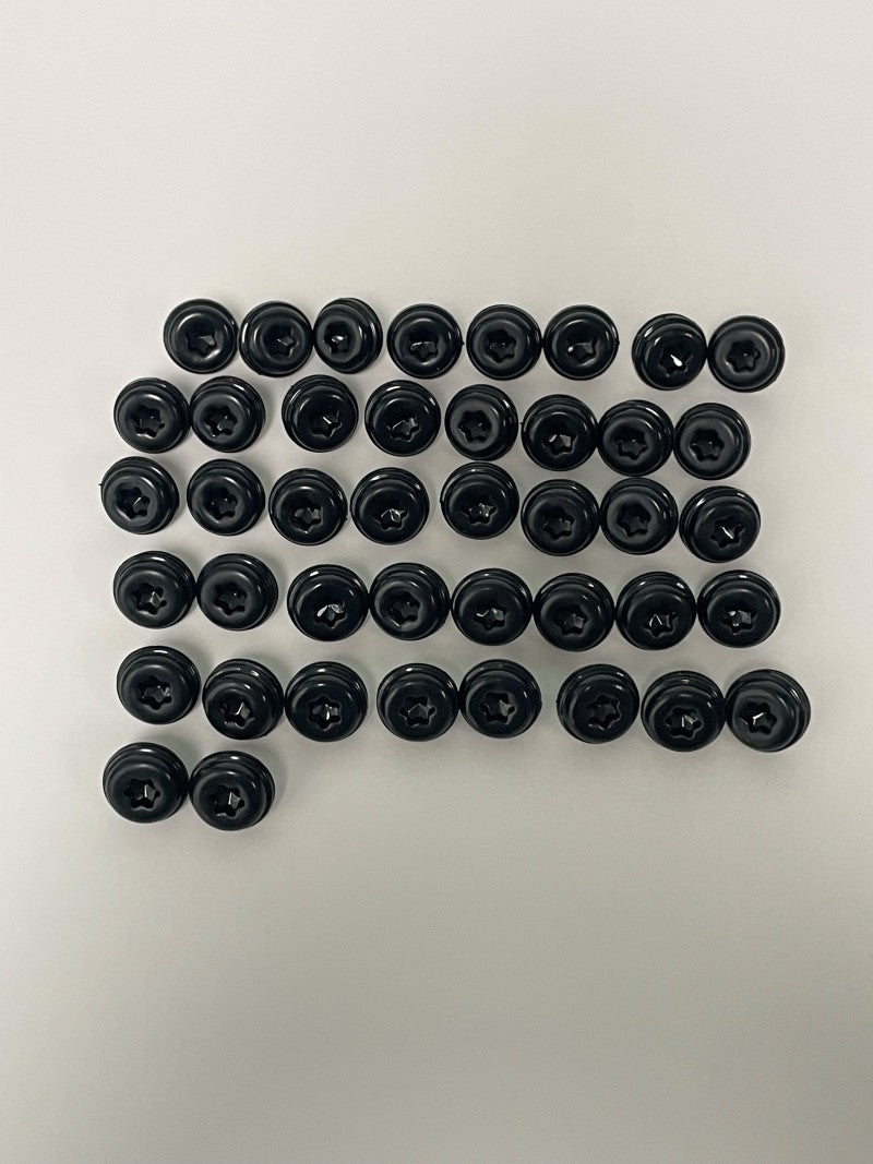 EGR Injection Molded Black Push In Bolt Kit Fender Flares EGR