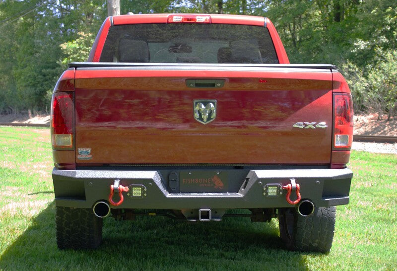 Fishbone Offroad 2009+ Ram 1500 Classic Anglerfish Rear Bumper - Black Texture Bumpers - Steel Fishbone Offroad