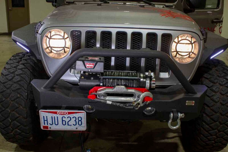Fishbone Offroad 2018+ Jeep Wrangler JL Aluminum Headlight Guards Light Accessories and Wiring Fishbone Offroad