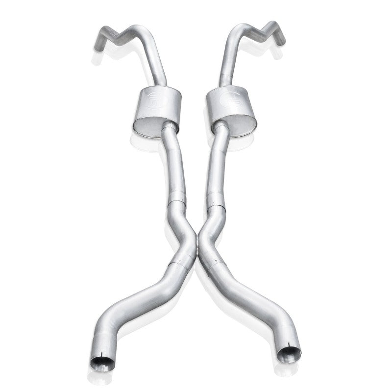 Stainless Works 62-67 Chevy Nova 3in Catback w/ X-Pipe Turbo Chambered Mufflers 3in Cores Catback Stainless Works