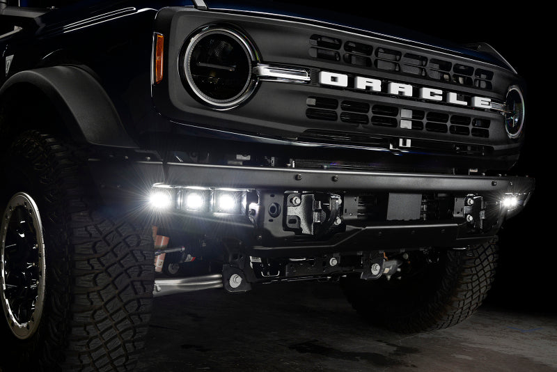 ORACLE Lighting 21-22 Ford Bronco Triple LED Fog Light Kit for Steel Bumper - White Fog Lights ORACLE Lighting