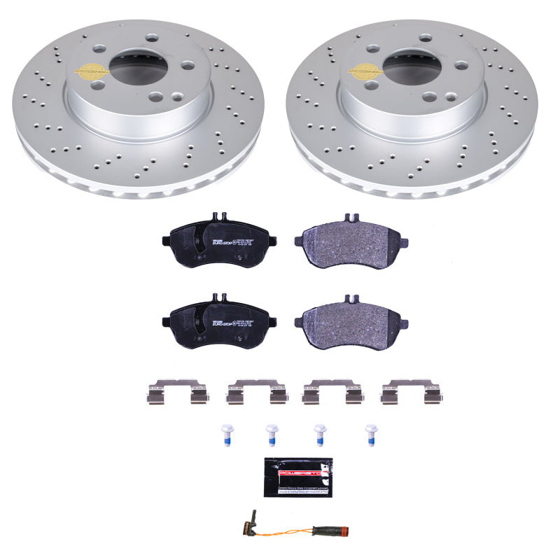 Power Stop 2015 Mercedes-Benz C250 Front Euro-Stop Brake Kit Brake Kits - OE PowerStop