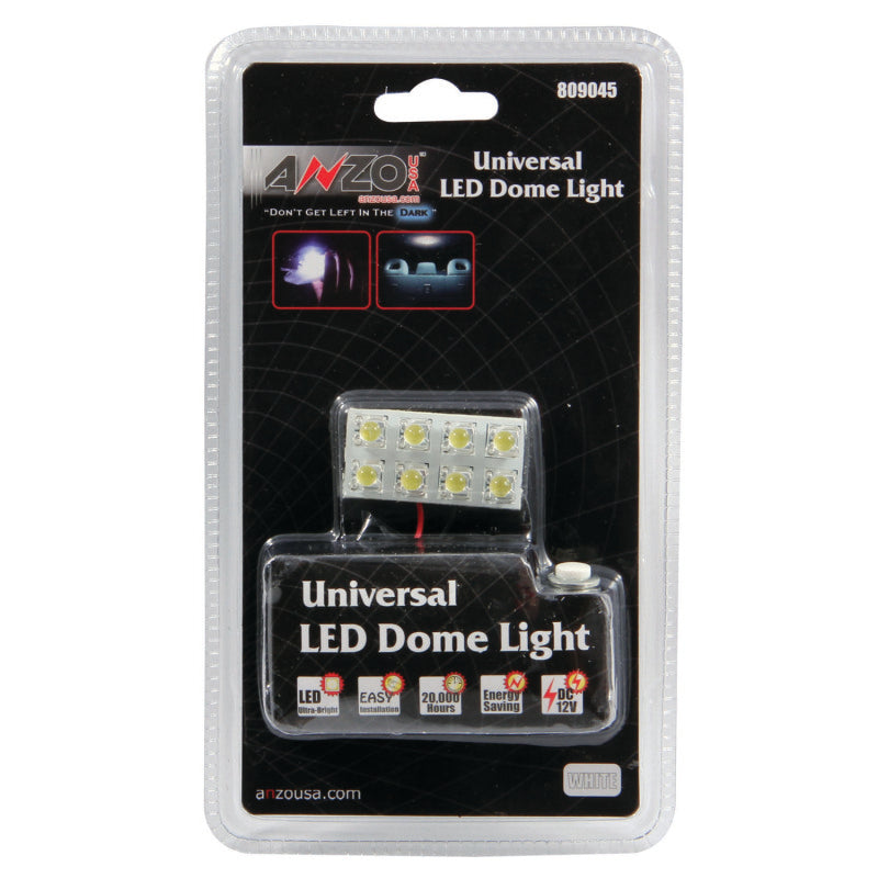 ANZO LED Dome Light Universal LED Dome Light - 8 LED Universal 1.5in x .75in Interior Lighting ANZO