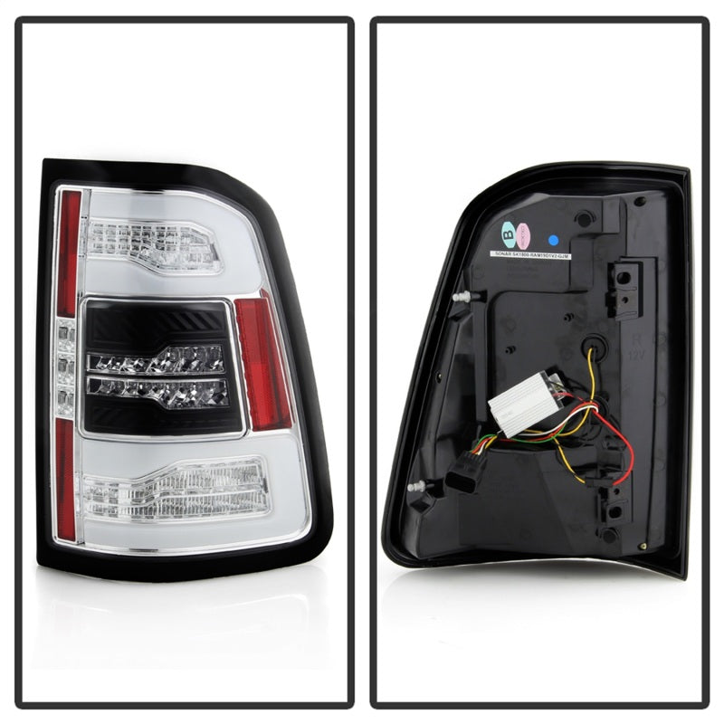 Spyder Dodge Ram 19-20 LED Tail Light Chrome ALT-YD-DR19HAL-SEQ-C Tail Lights SPYDER