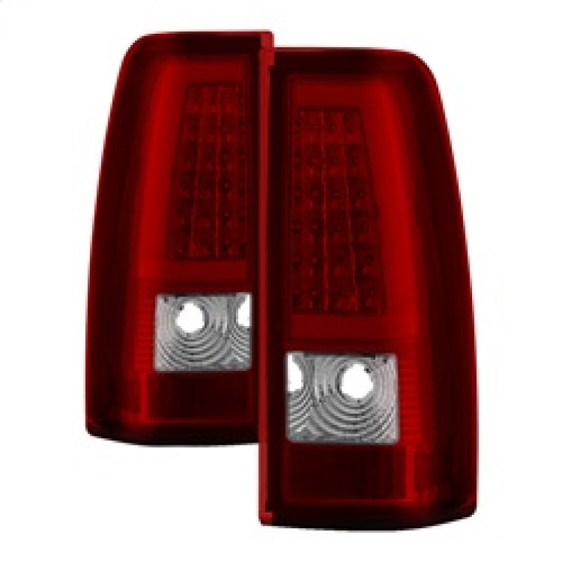 xTune Chevy Silverado 1500/2500/3500 99-02 / Version 3 Tail Lights Red Clear ALT-ON-CS99V3-LBLED-RC Tail Lights SPYDER