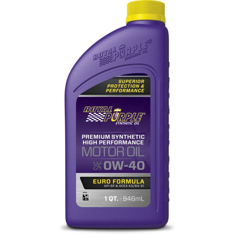 Royal Purple Premium Synthetic High Performance Euro Formula 0W-40 Motor Oil - 1 Quart Motor Oils Royal Purple