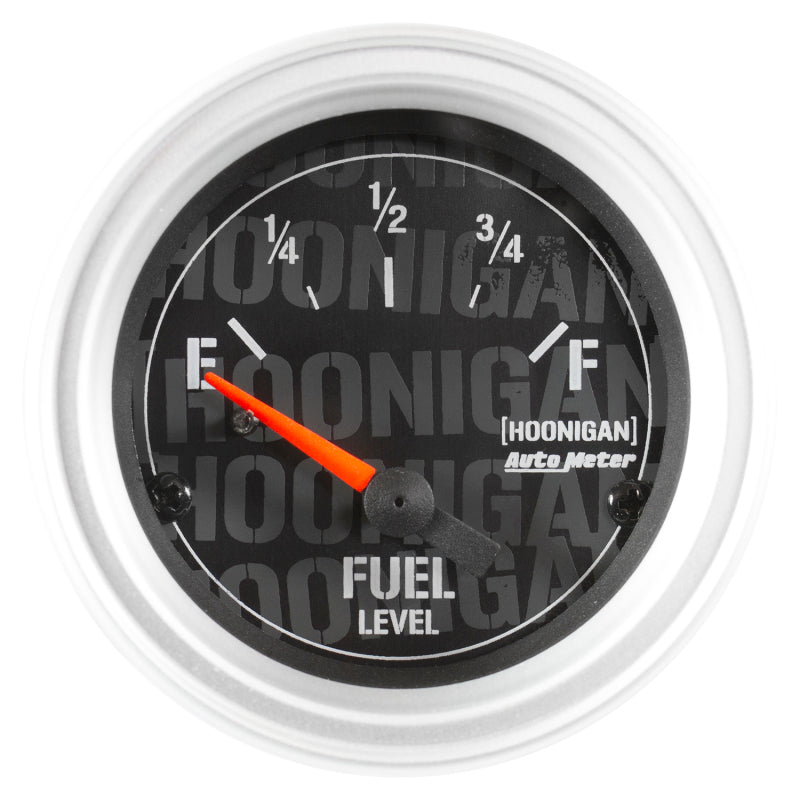 Autometer Hoonigan 52mm 24 Ohm Empty 33 Ohm Full Electronic Fuel Level Gauge Gauges AutoMeter