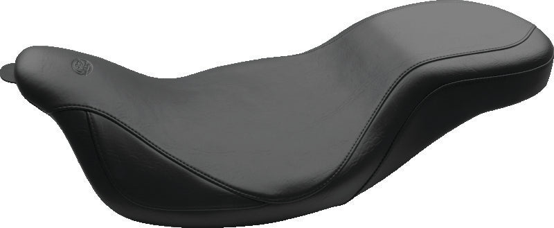 Mustang 08-21 Harley Electra Glide,Rd Glide,Rd King,Str Glide Super Tripper 1PC Seat - Black One-Piece Motorcycle Seats Mustang Motorcycle