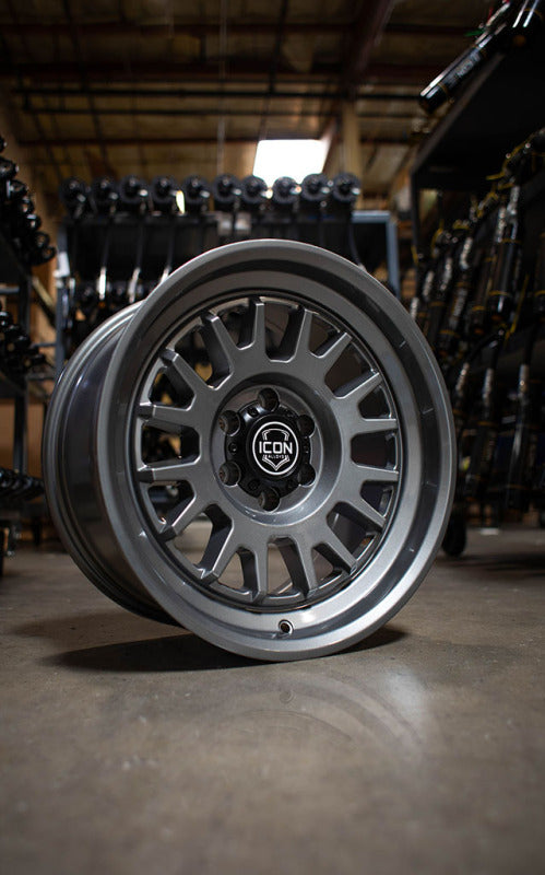 ICON Anza 17x8.5 / 5x150 / 25mm / 5.75in BS Gun Metal Wheel Wheels - Cast ICON