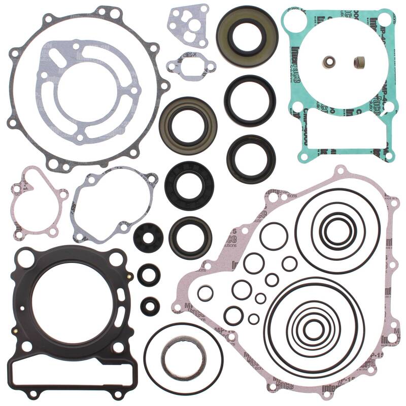 Vertex Gaskets 07-08 Yamaha YFM400 Grizzly IRS Complete Gasket Kit w/ Oil Seals Engine Hardware Vertex Pistons