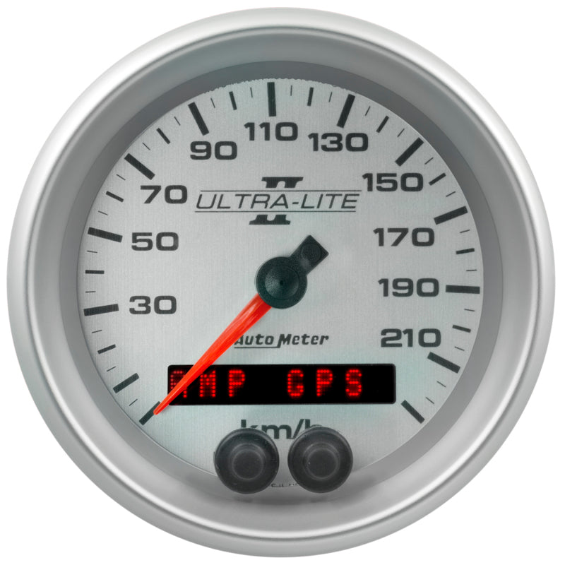 Autometer Ultra-Lite II 3-3/8in. 225KM/H (GPS) Speedometer Gauge Gauges AutoMeter