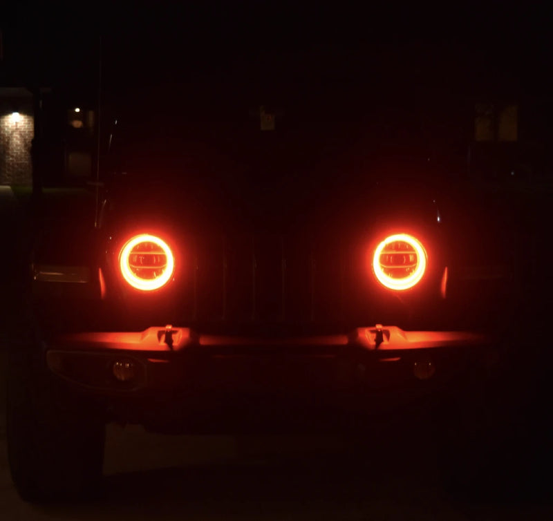 Oracle Jeep Wrangler JL/Gladiator JT LED Surface Mount Headlight Halo Kit - White Fog Lights ORACLE Lighting
