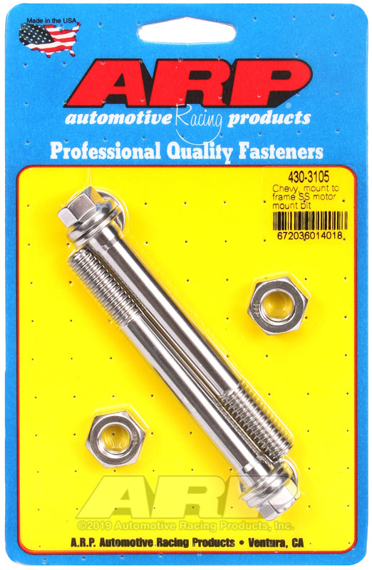 ARP Chevy Mount to Frame SS Motor Mount Bolt Kit Hardware Kits - Other ARP