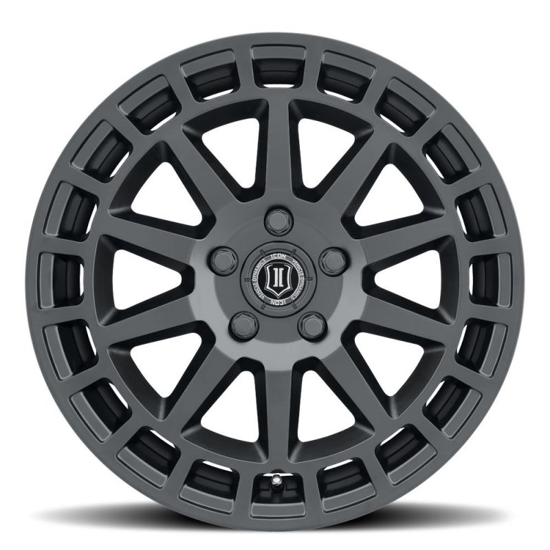 ICON Journey 17x8 5x4.5 38mm Offset 6in BS Satin Black Wheel Wheels - Cast ICON