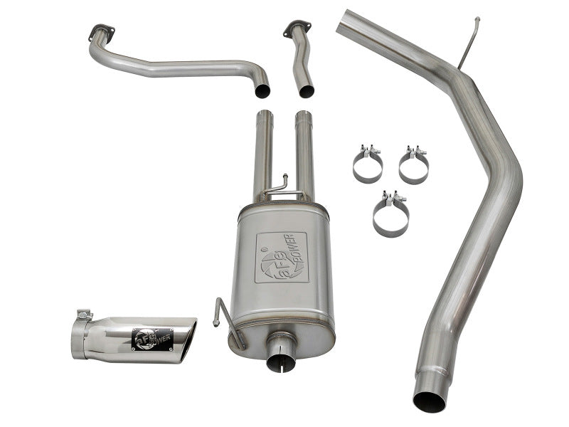 aFe MACH Force-Xp 2-1/2in Cat-Back Exhaust System w/ Polished Tip 16-17 Nissan Titan XD V8 5.6L Catback aFe