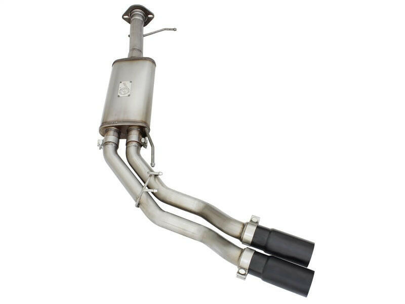 aFe Rebel Series Exhaust SS Front Side Exit CB w/ Black Tips 10-14 Ford F150 Ecoboost V8 6.2L Catback aFe