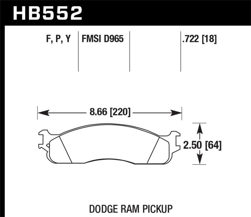 Hawk Super Duty Street Front Brake Pads Brake Pads - Performance Hawk Performance
