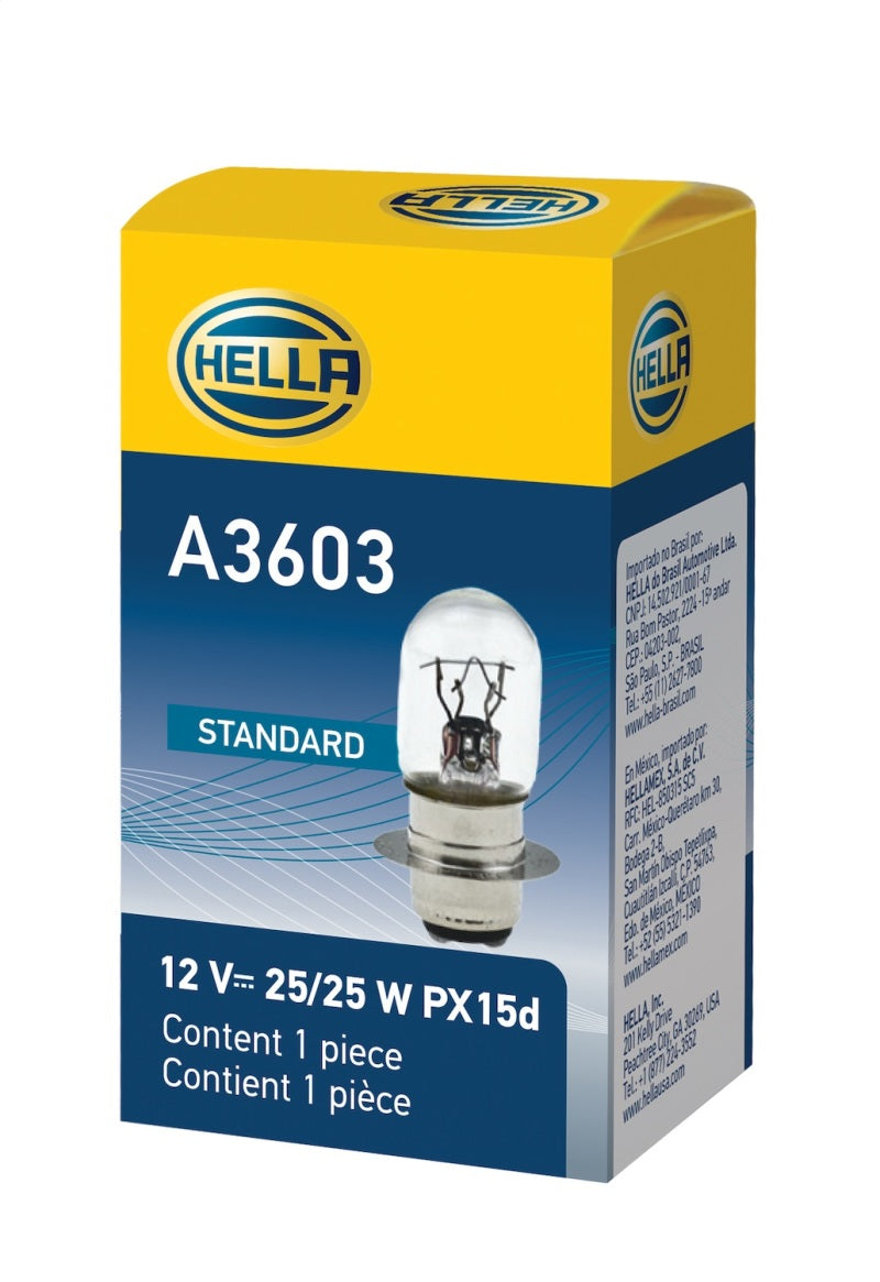 Hella Bulb 3603 12V 25/25W Px15D T6 Bulbs Hella