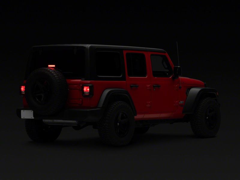 Raxiom 18-23 Jeep Wrangler JL Axial Series Hyper Flash LED Third Brake Light- Red Brake Lights Raxiom