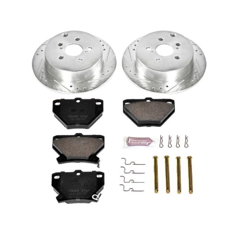 Power Stop 03-06 Pontiac Vibe Rear Z23 Evolution Sport Brake Kit Brake Kits - Performance D&S PowerStop
