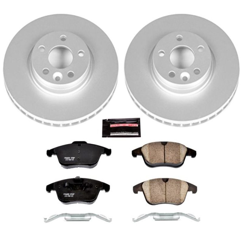 Power Stop 15-18 Volvo S60 Front Z23 Evolution Sport Coated Brake Kit Brake Kits - Performance D&S PowerStop