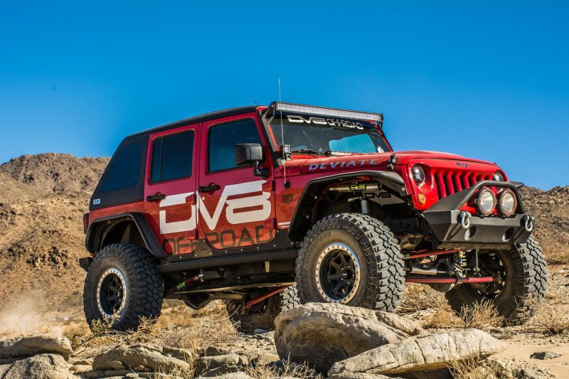 DV8 Offroad 07-18 Jeep Wrangler JK Front & Rear Flat Tube Fenders Fenders DV8 Offroad