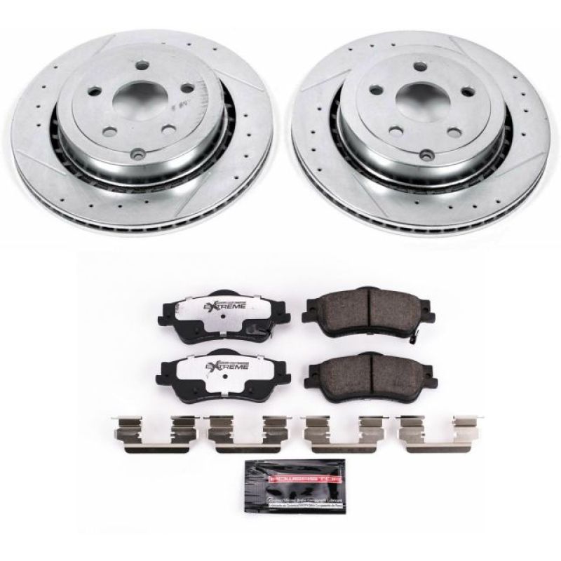 Power Stop 11-17 Chevrolet Caprice Rear Z26 Street Warrior Brake Kit Brake Kits - Performance D&S PowerStop