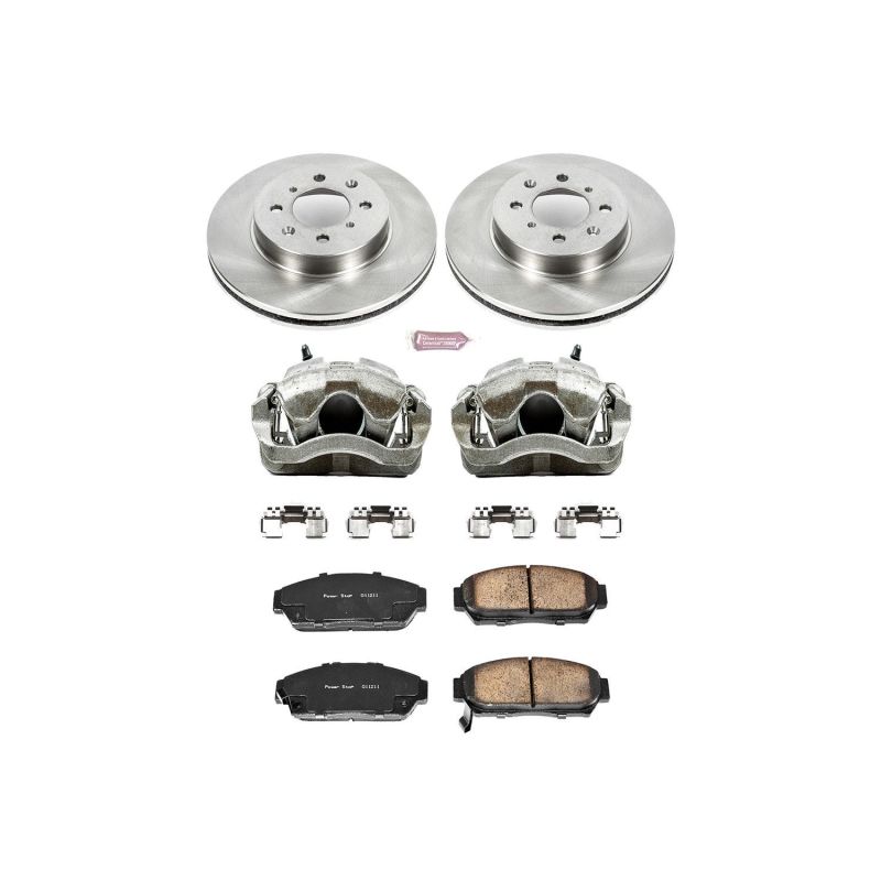 Power Stop 94-01 Acura Integra Front Autospecialty Brake Kit w/Calipers Brake Kits - OE PowerStop