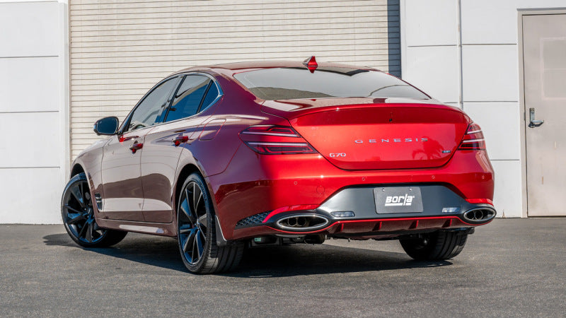 Borla Genesis G70 S-Type Cat Back Exhaust - No Tips Catback Borla