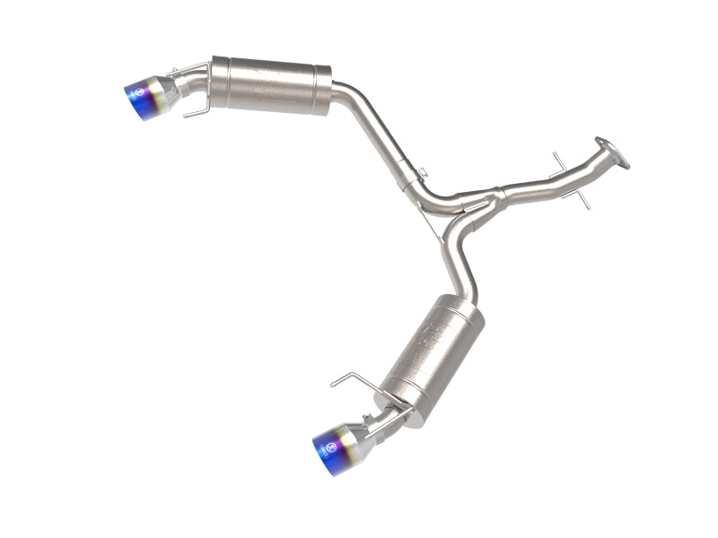 aFe POWER Takeda 06-13 Lexus IS250/IS350 SS Axle-Back Exhaust w/ Blue Flame Tips Axle Back aFe